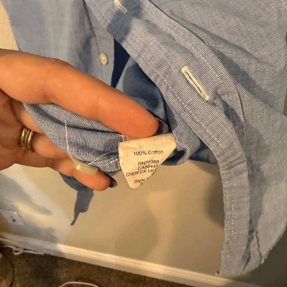 J. Crew Light Blue Casual Button Down Shirt